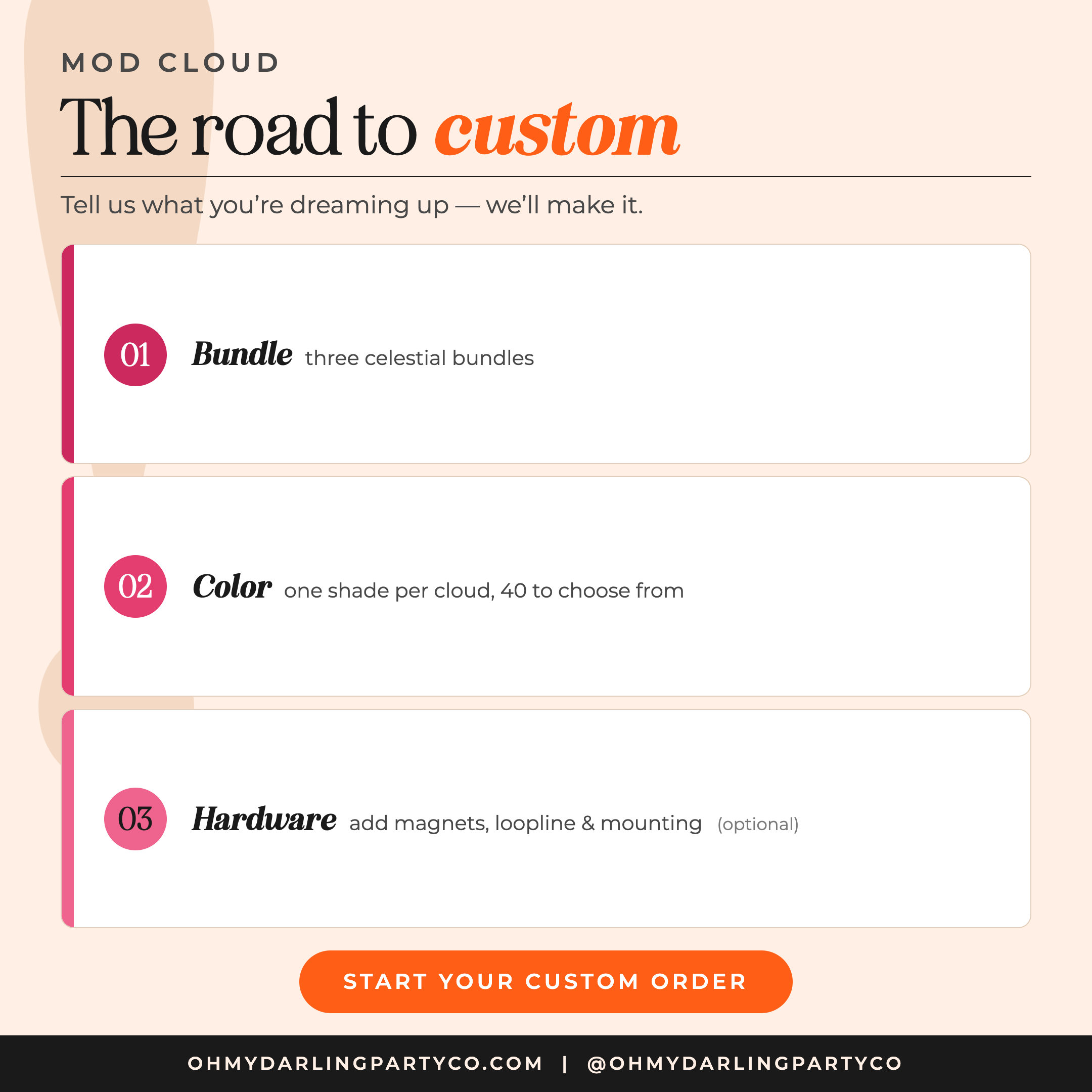 How to order your mod cloud set