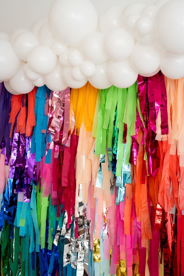 Modern Rainbow Fringe Backdrop-Backdrops-Oh My Darling Party Co