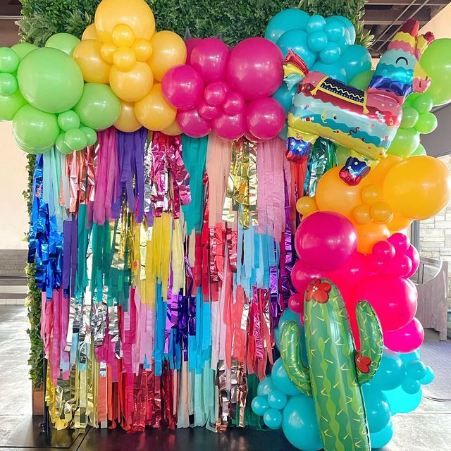 Modern Rainbow Fringe Backdrop-Backdrops-Oh My Darling Party Co