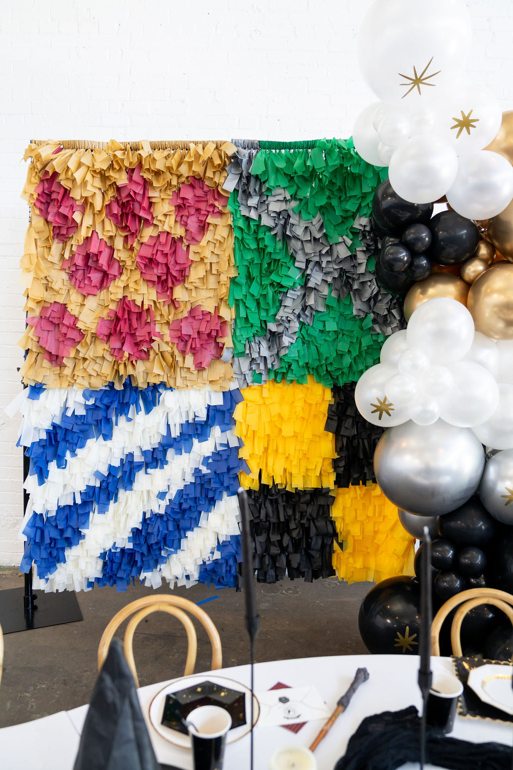 Mystical Mischief & Wizard Wonders Fringe Backdrop-Backdrops-Oh My Darling Party Co