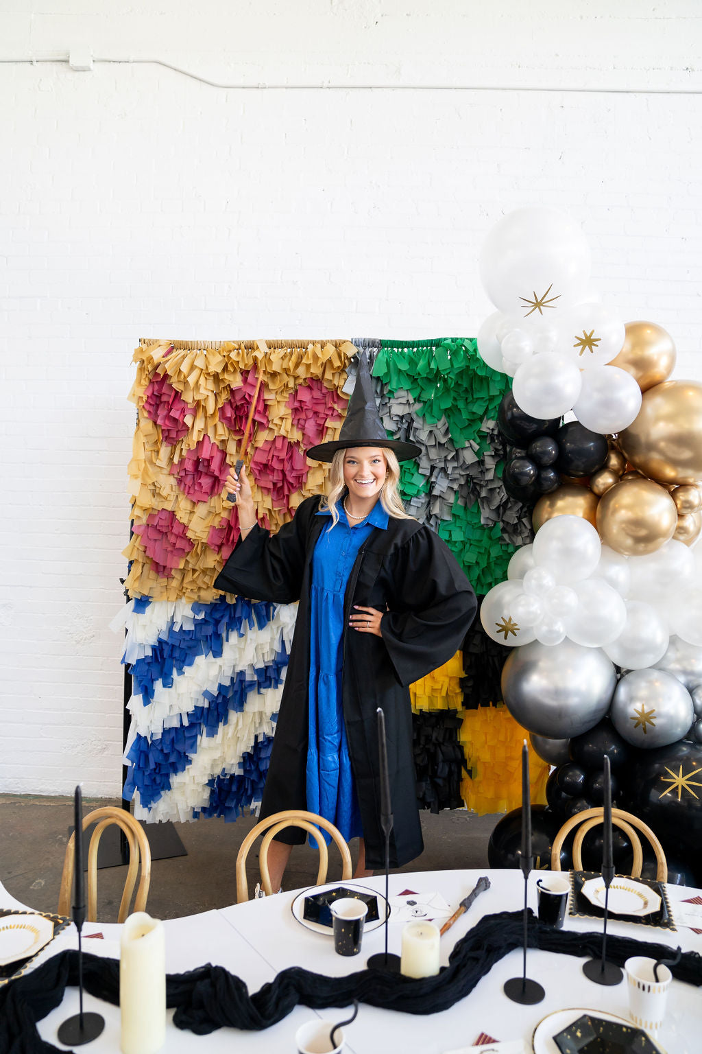 Mystical Mischief & Wizard Wonders Fringe Backdrop-Backdrops-Oh My Darling Party Co