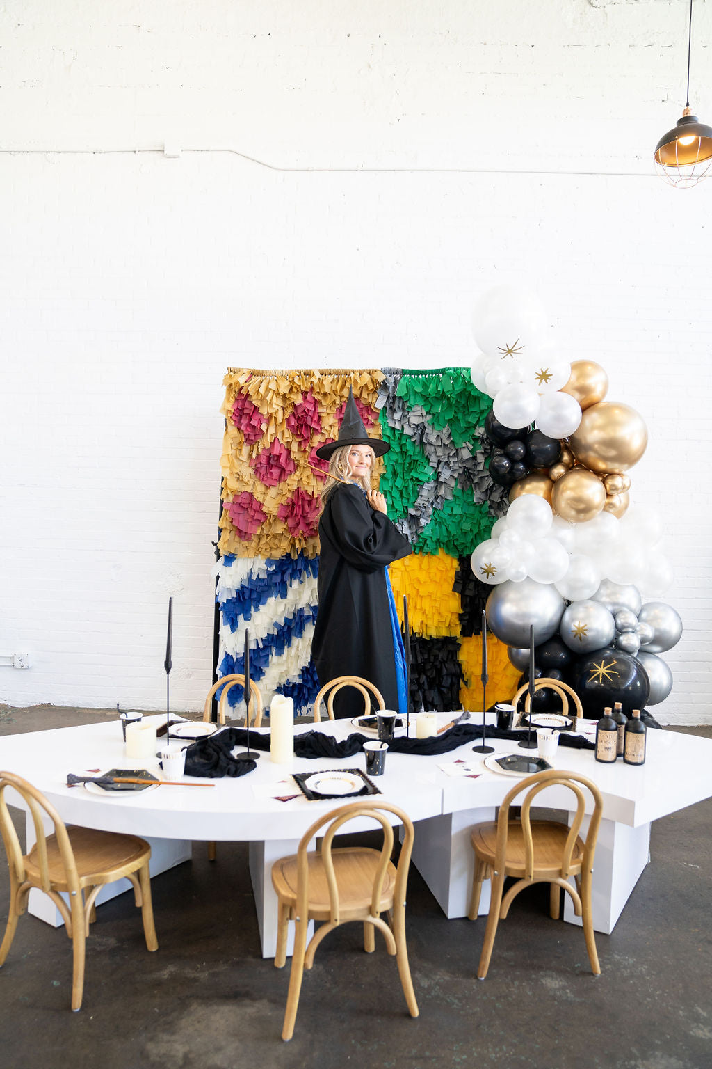 Mystical Mischief & Wizard Wonders Fringe Backdrop-Backdrops-Oh My Darling Party Co
