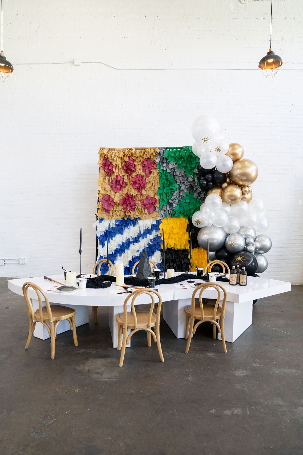 Mystical Mischief & Wizard Wonders Fringe Backdrop-Backdrops-Oh My Darling Party Co