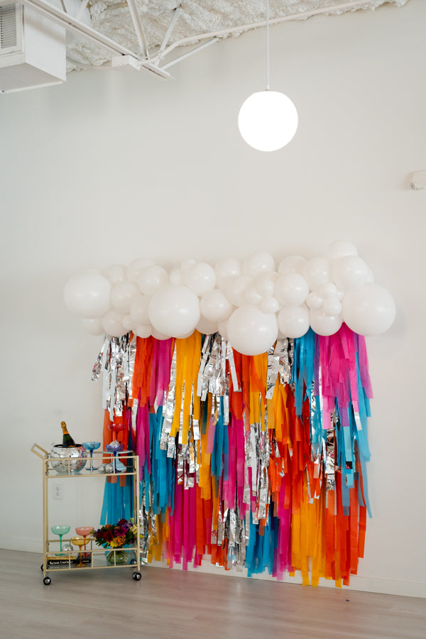 Neon Party Fringe Backdrop-Backdrops-Oh My Darling Party Co