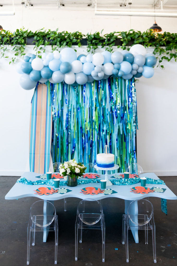 Ocean Adventures Fringe Backdrop-Backdrops-Oh My Darling Party Co