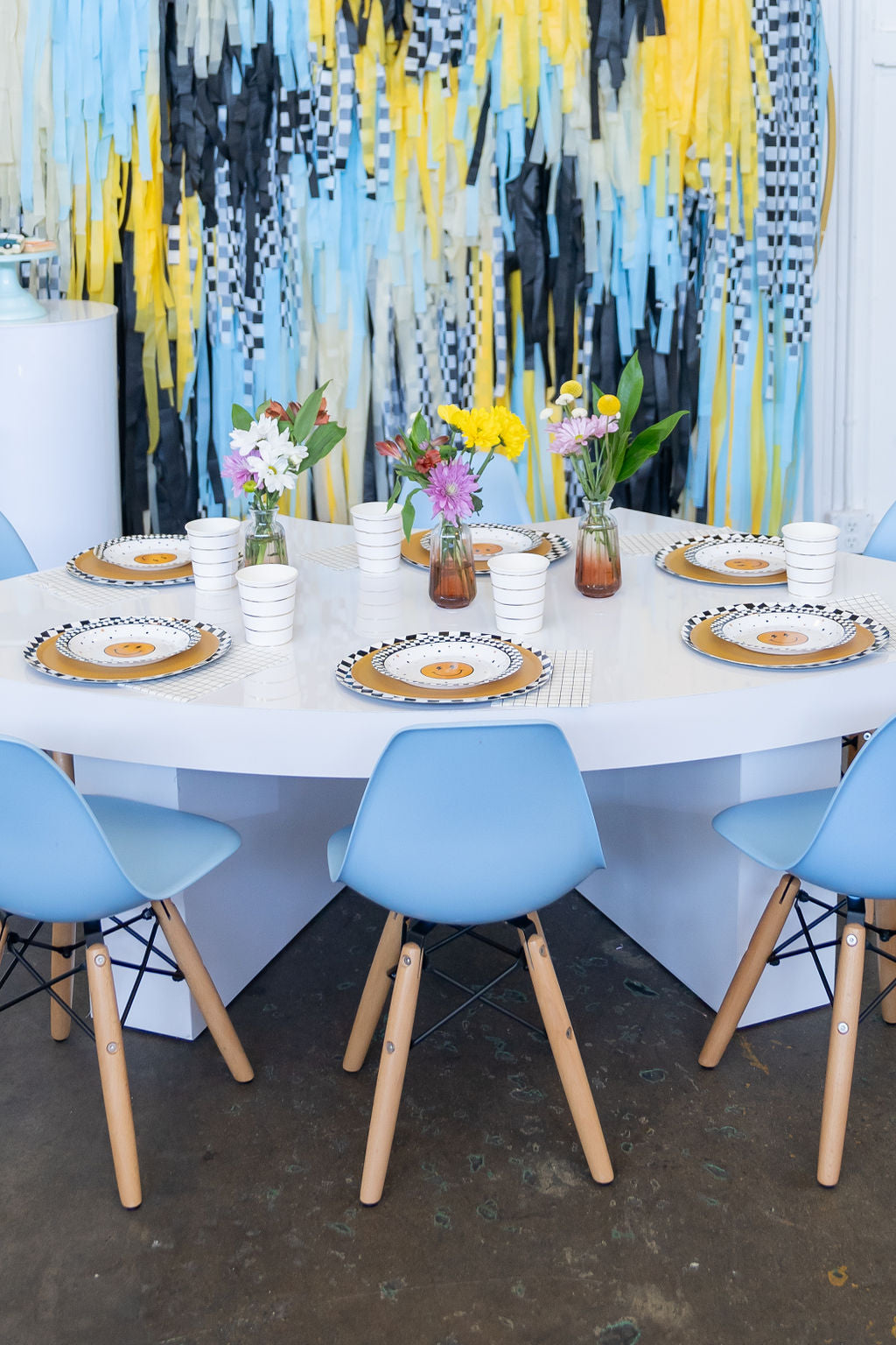 One Cool Dude Semi Circle Fringe Backdrop-Backdrops-Oh My Darling Party Co