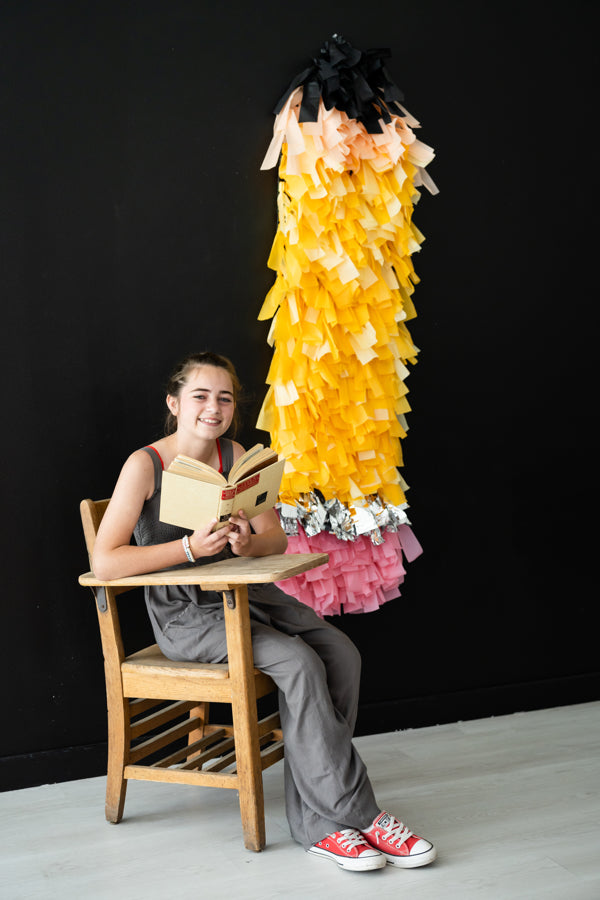 One Sharp Pencil Fringe Shape-Backdrops-Oh My Darling Party Co