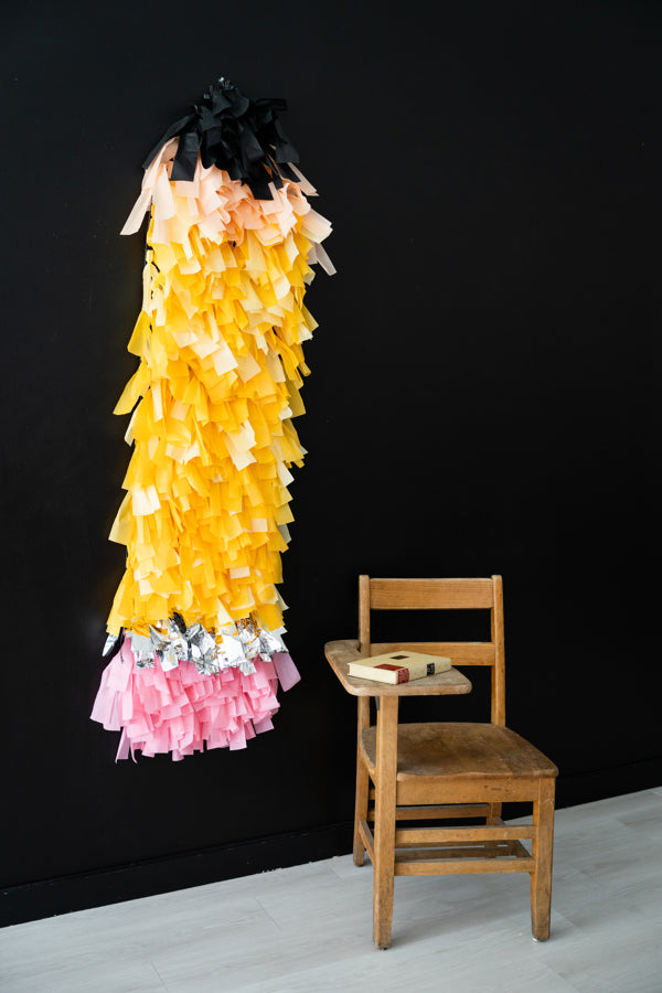 One Sharp Pencil Fringe Shape-Backdrops-Oh My Darling Party Co