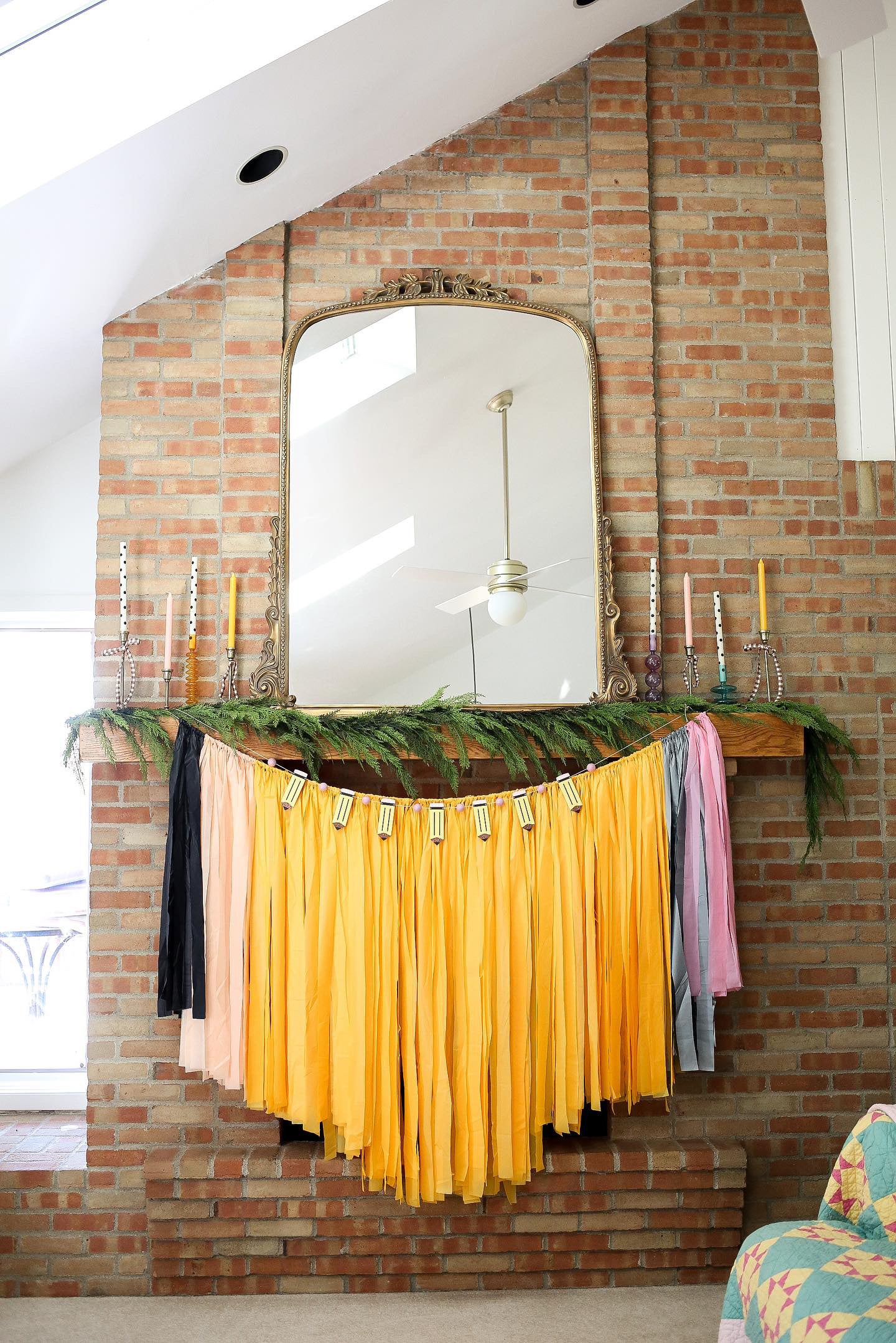 One Sharp Pencil Fringe Shape-Backdrops-Oh My Darling Party Co