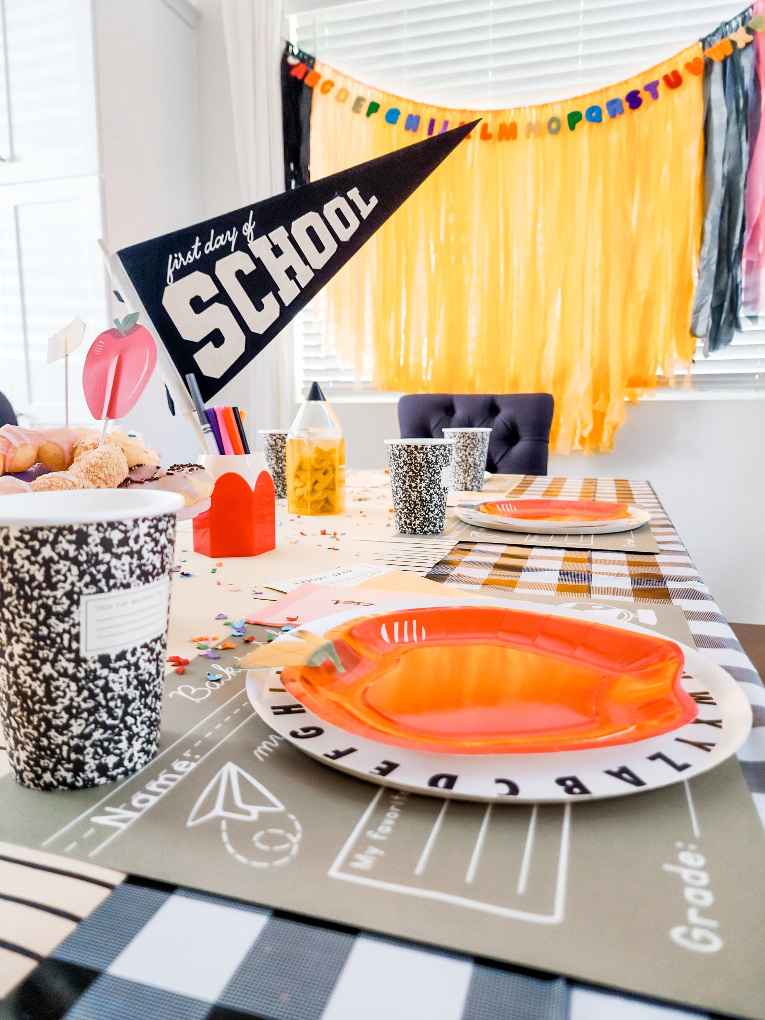 One Sharp Pencil Fringe Shape-Backdrops-Oh My Darling Party Co