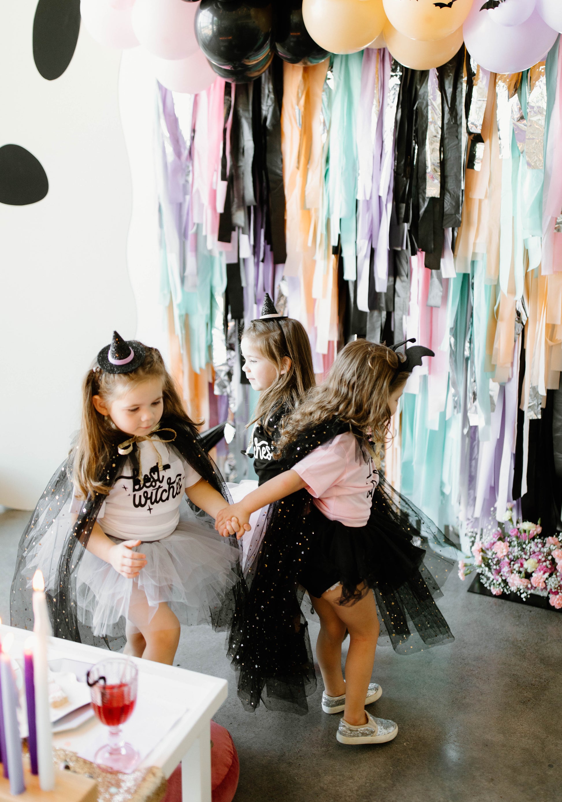 Pastel Boo Fringe Backdrop-Backdrops-Oh My Darling Party Co
