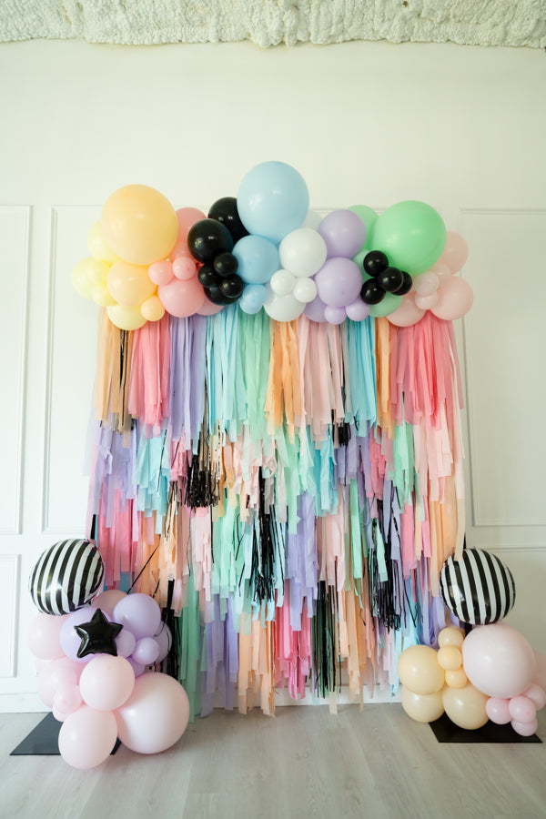 Pastel Halloween Fringe Backdrop-Backdrops-Oh My Darling Party Co