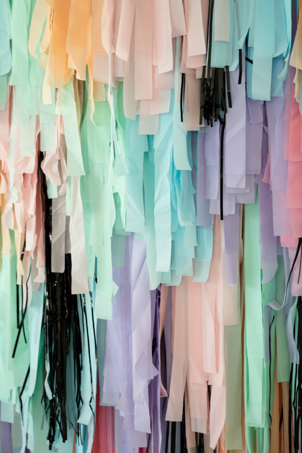Pastel Halloween Fringe Backdrop-Backdrops-Oh My Darling Party Co