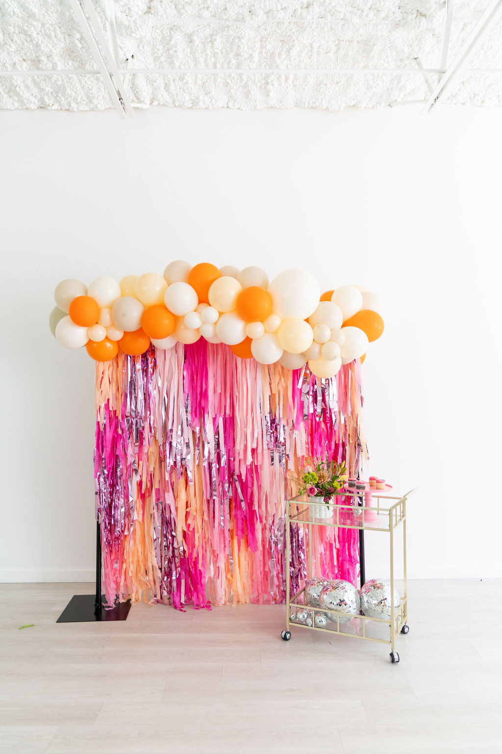 Petals & Peaches Fringe Backdrop-Backdrops-Oh My Darling Party Co