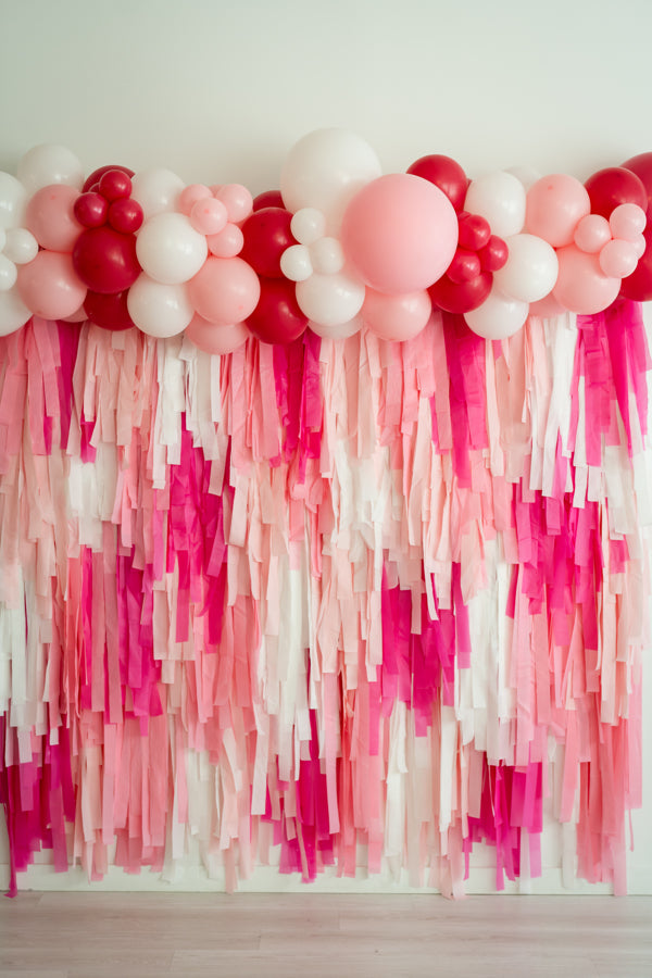 Pink Perfection Fringe Backdrop-Backdrops-Oh My Darling Party Co