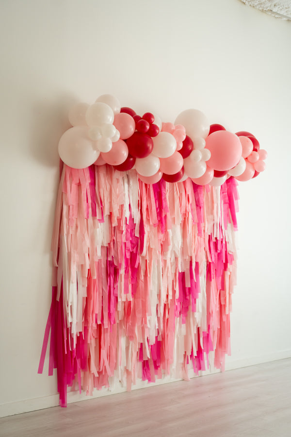 Pink Perfection Fringe Backdrop-Backdrops-Oh My Darling Party Co