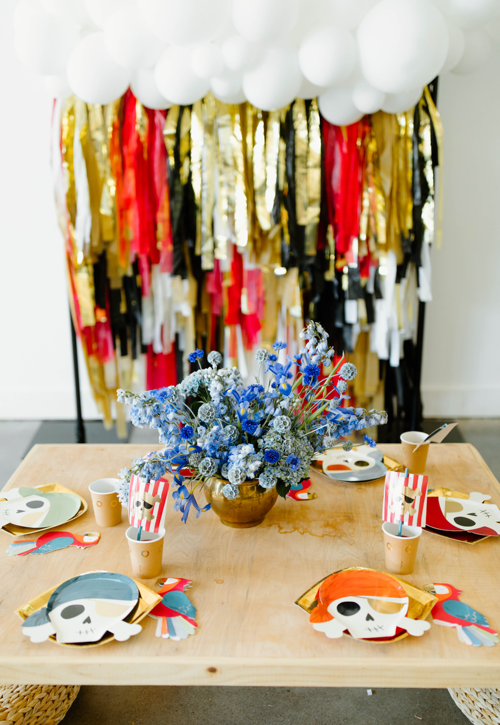 Pirates Fringe Backdrop-Backdrops-Oh My Darling Party Co