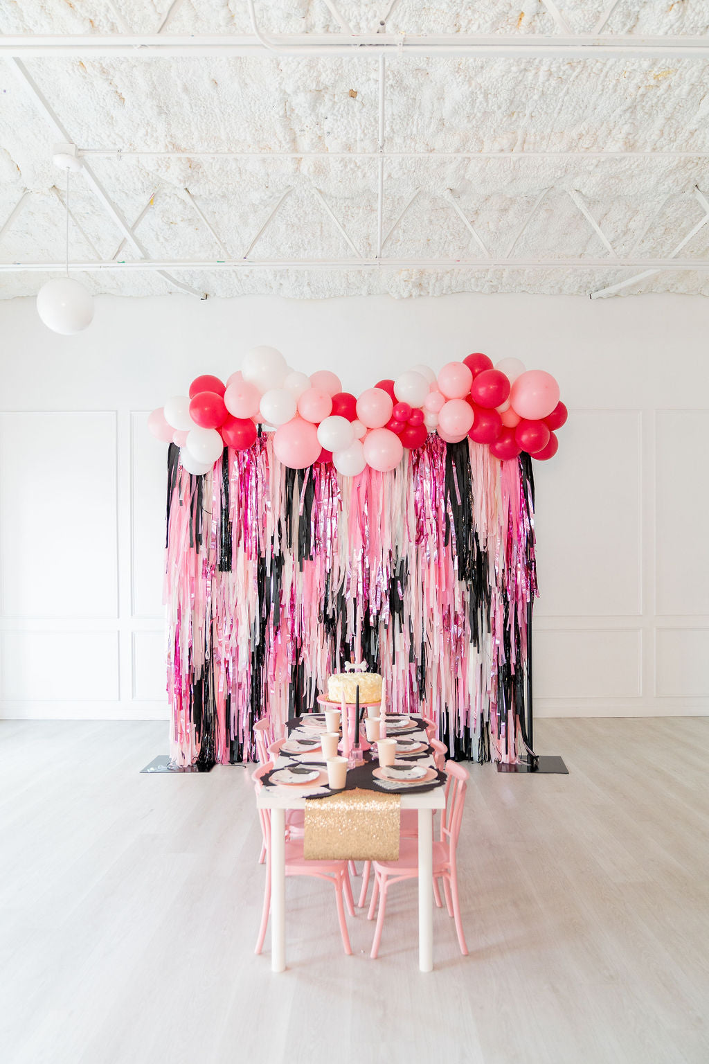 Poodle Party Fringe Backdrop-Backdrops-Oh My Darling Party Co