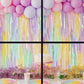 Pastel Unicorn Birthday Fringe Backdrop