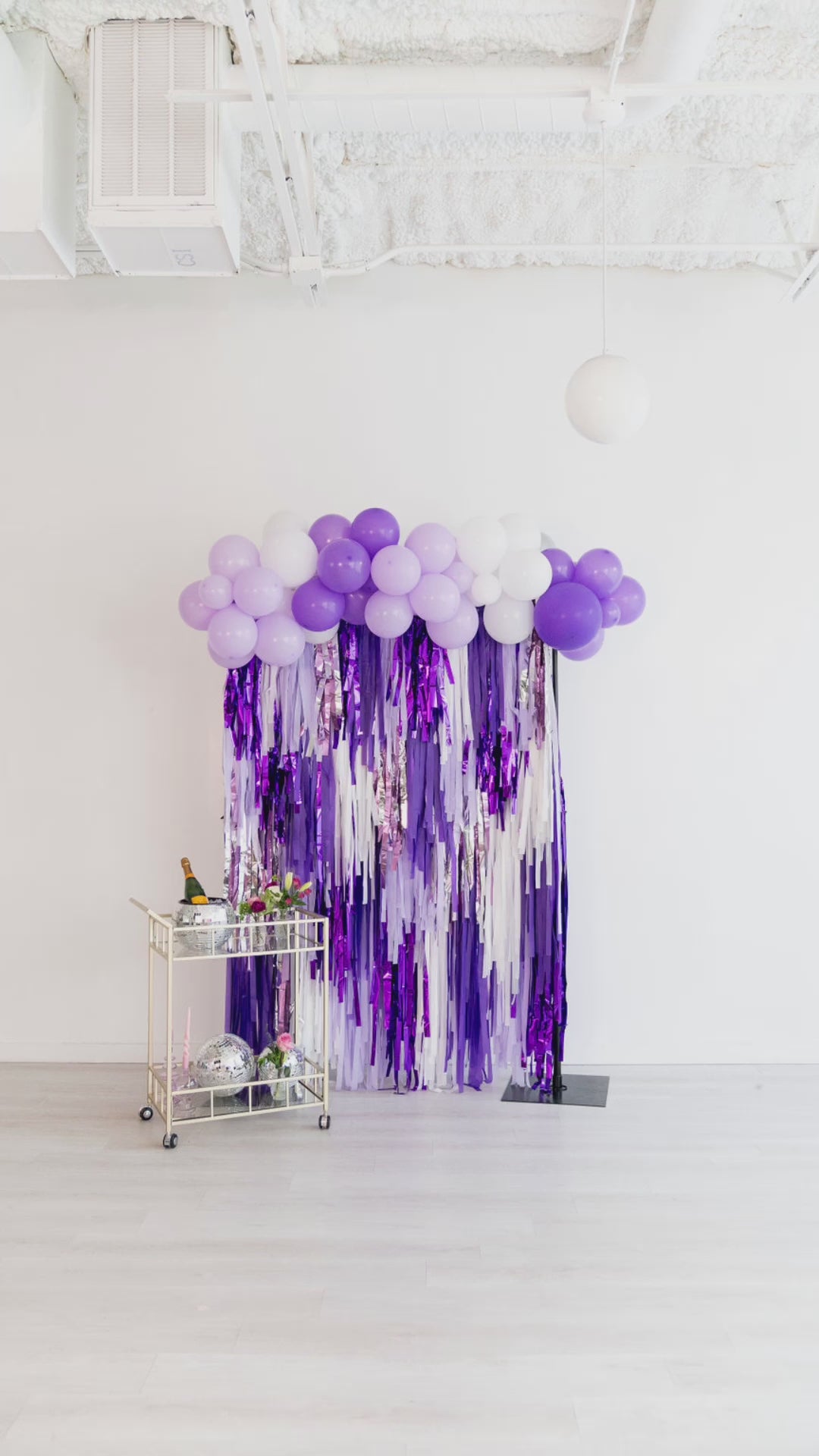 Load video: Purple Love Fringe Backdrop-Backdrops-Oh My Darling Party Co