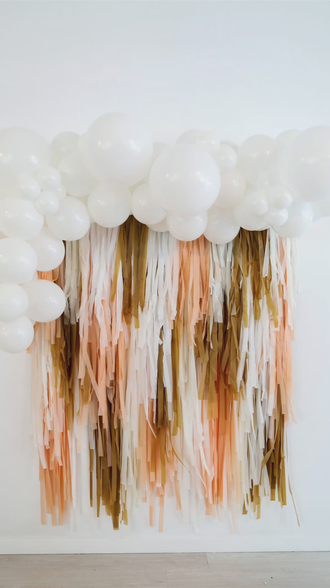 Load video: Just Peachy Fringe Backdrop