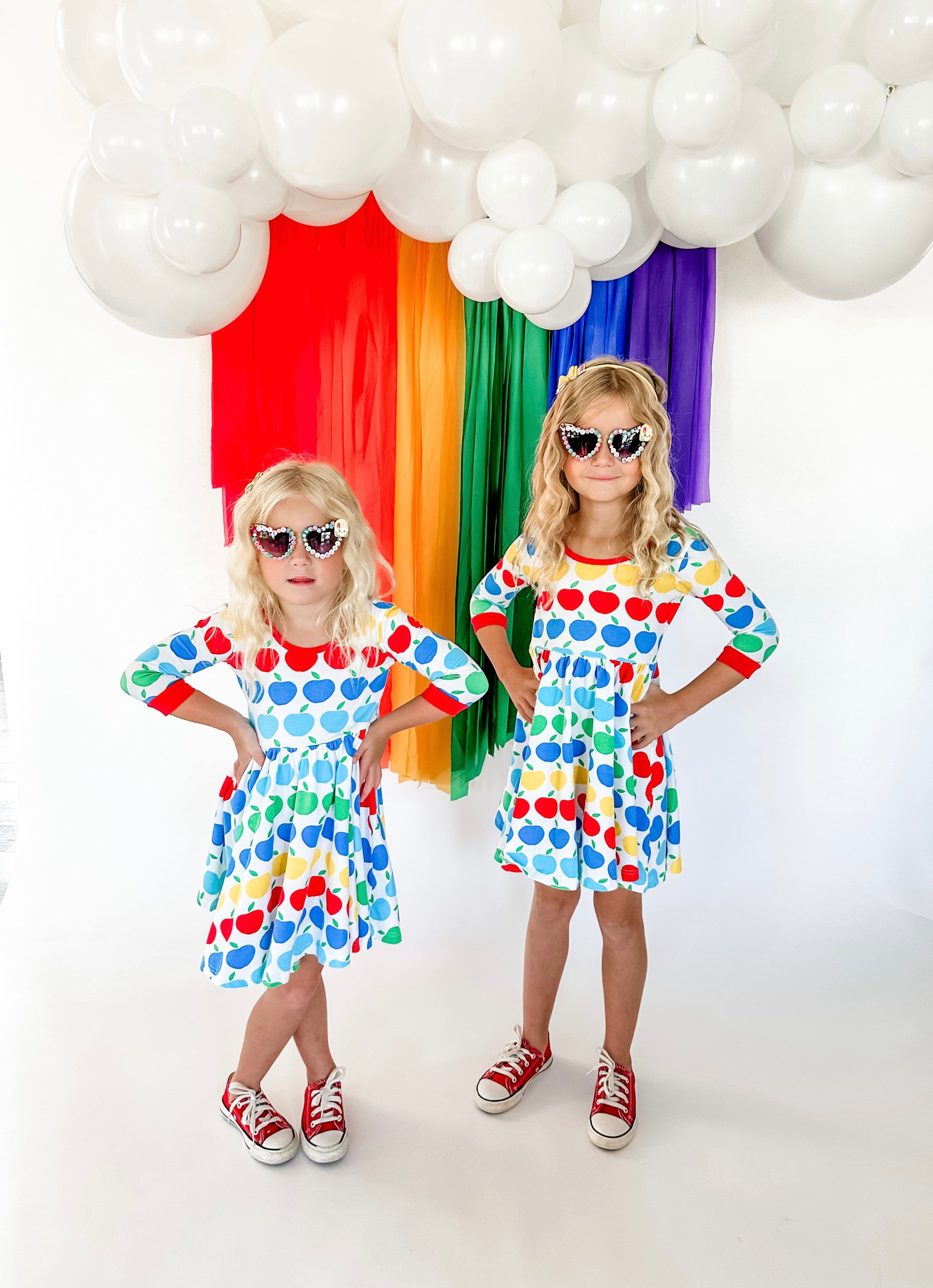 Rainbow After The Storm Fringe Backdrop-Backdrops-Oh My Darling Party Co