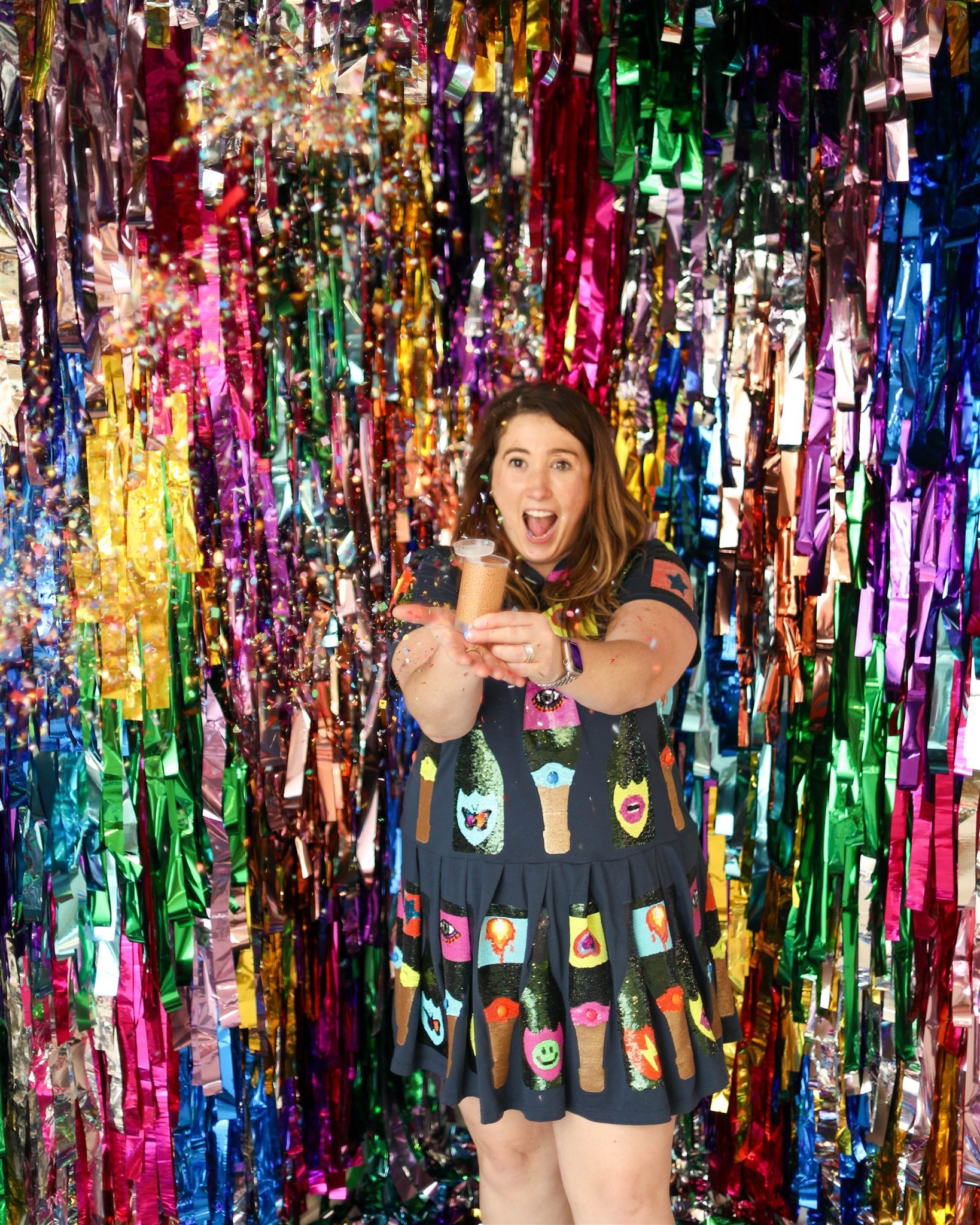 Razzle Dazzle Disco Fringe Backdrop-Backdrops-Oh My Darling Party Co