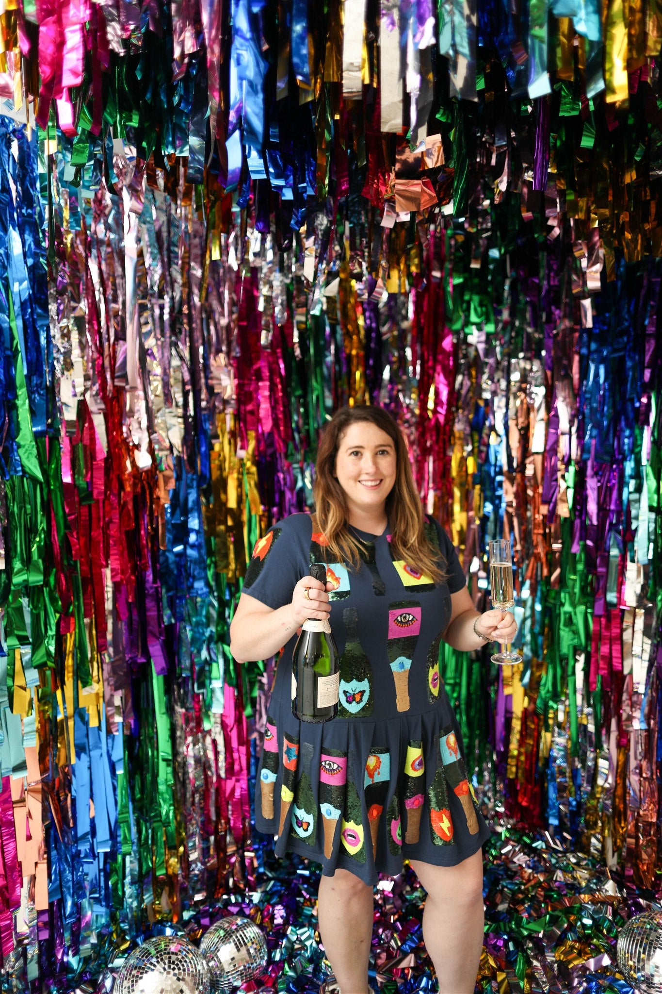 Razzle Dazzle Disco Fringe Backdrop-Backdrops-Oh My Darling Party Co
