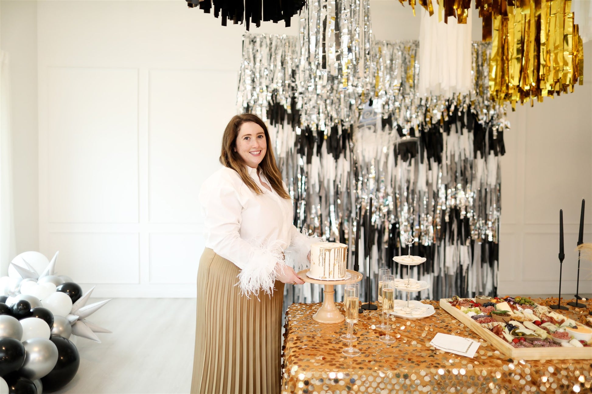 Ringing In The New Year Fringe Backdrop-Backdrops-Oh My Darling Party Co