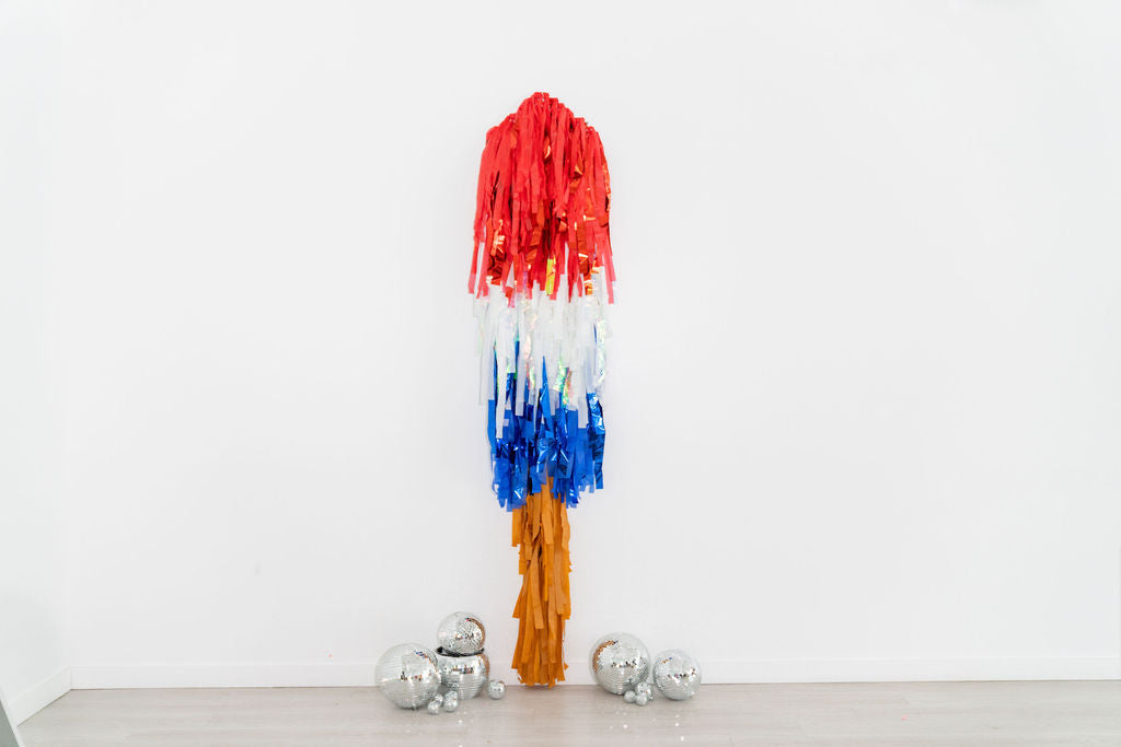 Rocket Pop Fringe Shape-Backdrops-Oh My Darling Party Co