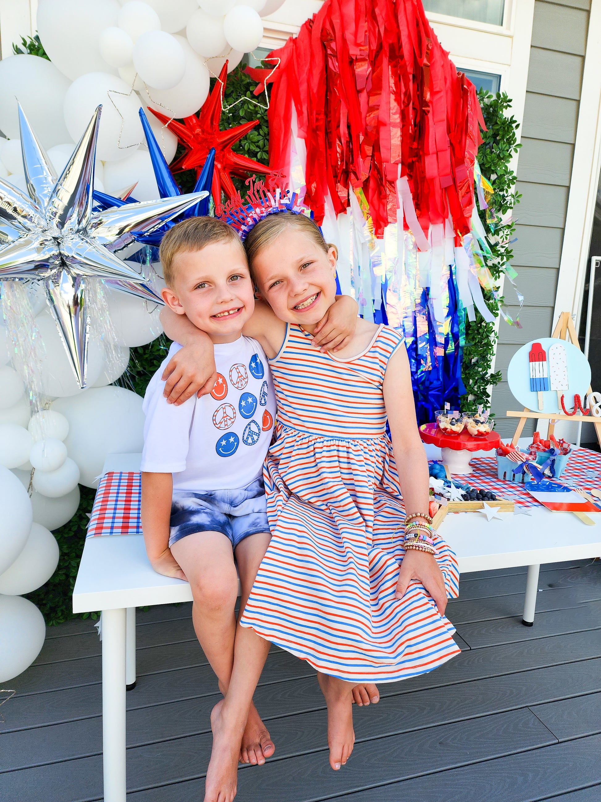 Rocket Pop Fringe Shape-Backdrops-Oh My Darling Party Co