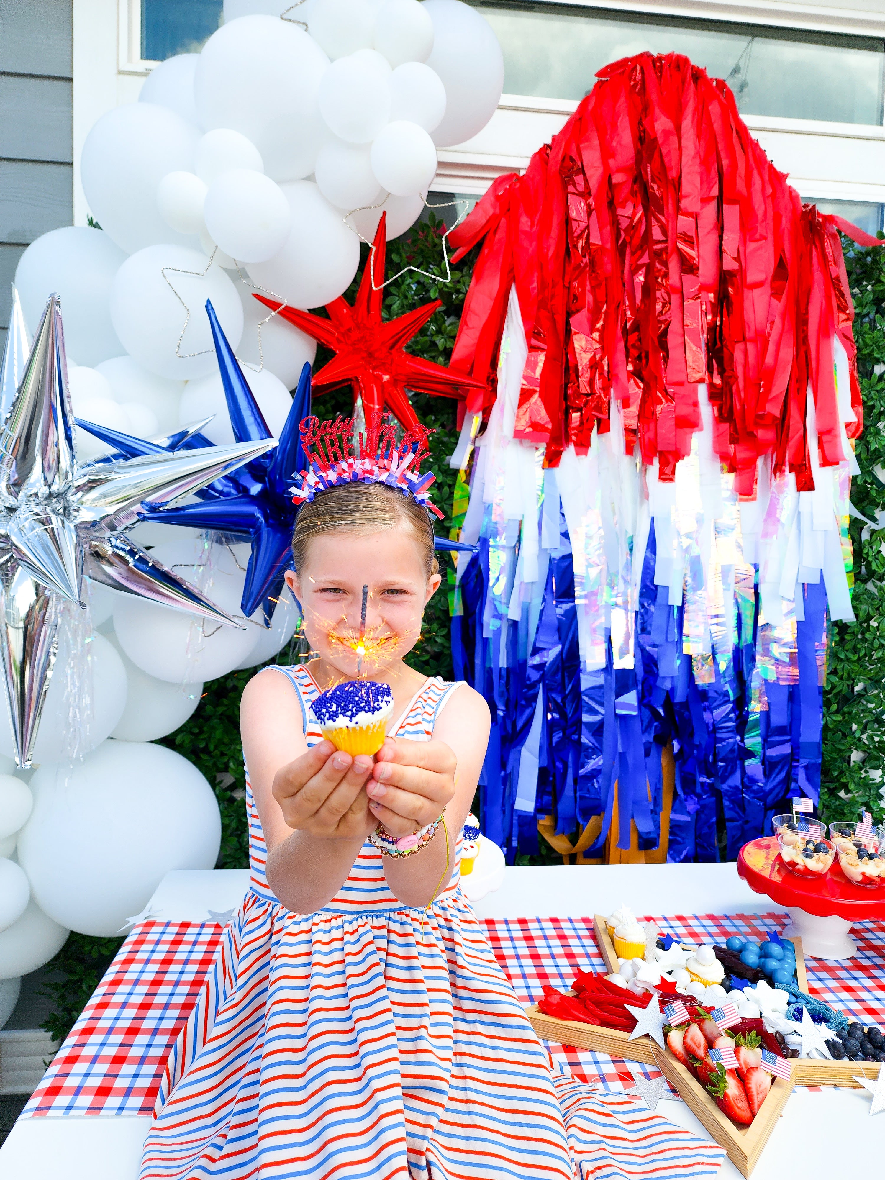 Rocket Pop Fringe Shape-Backdrops-Oh My Darling Party Co