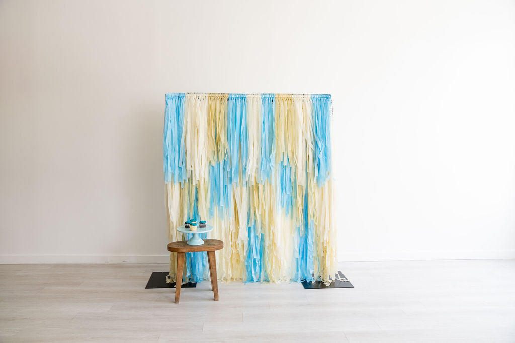 Romantic Ripples Fringe Backdrop-Backdrops-Oh My Darling Party Co