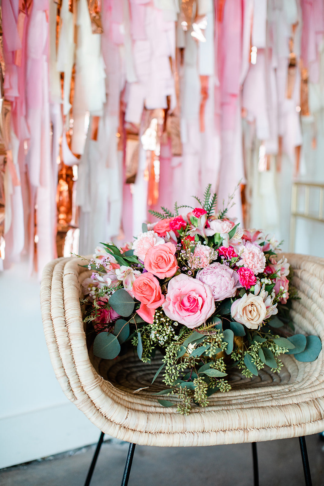 Rosé All Day Fringe Backdrop-Backdrops-Oh My Darling Party Co