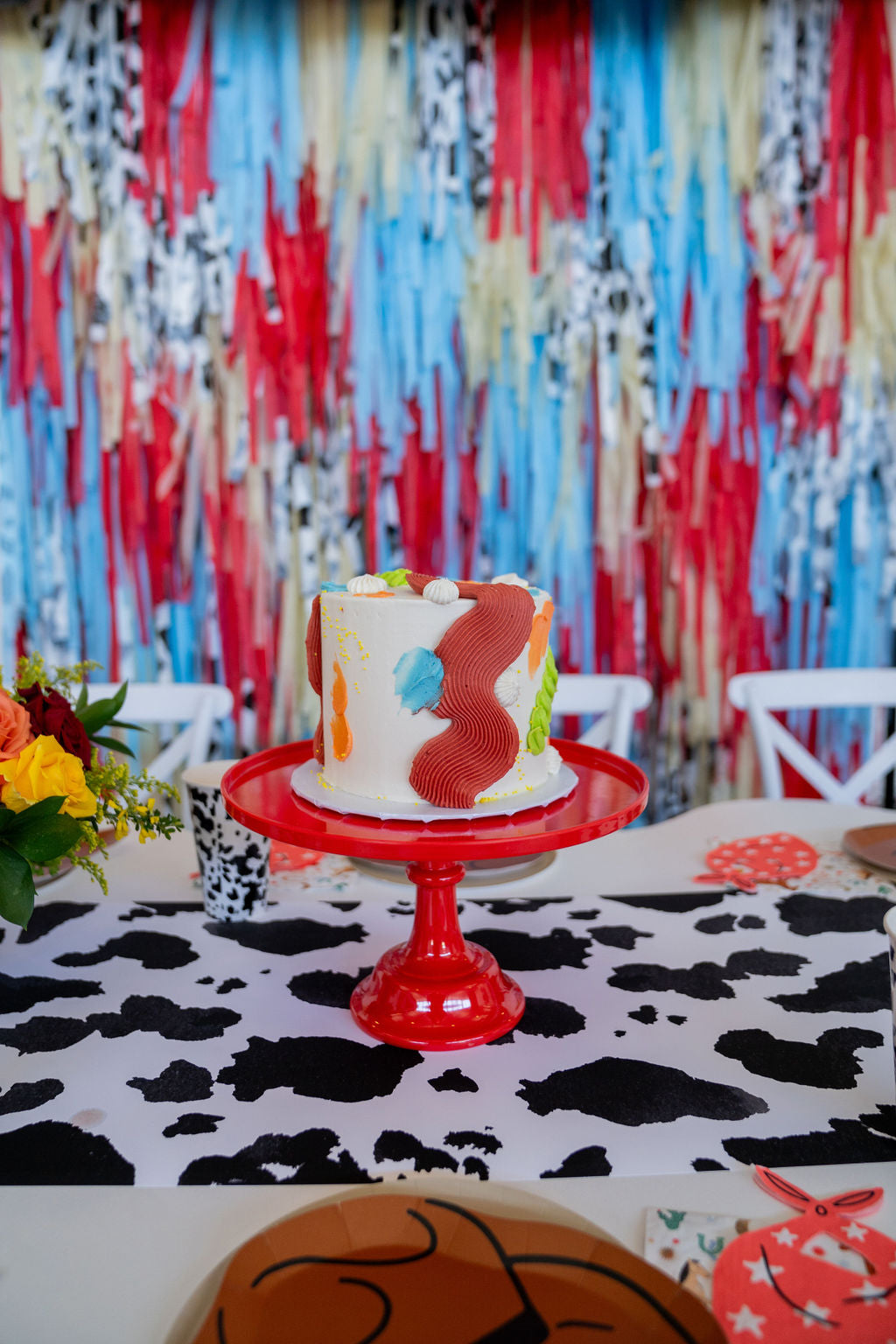 Saddle Up! Fringe Backdrop-Backdrops-Oh My Darling Party Co