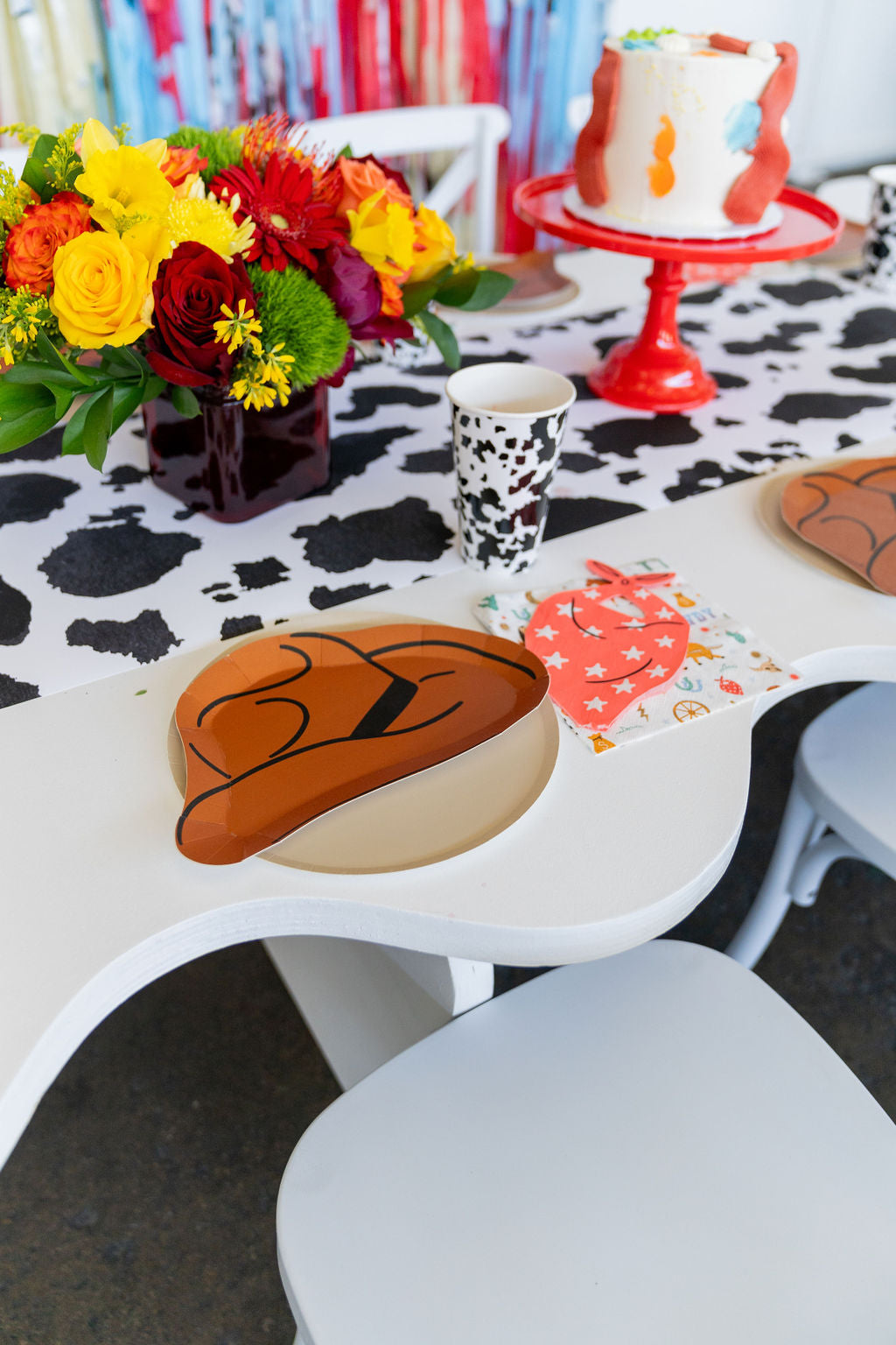Saddle Up! Fringe Backdrop-Backdrops-Oh My Darling Party Co