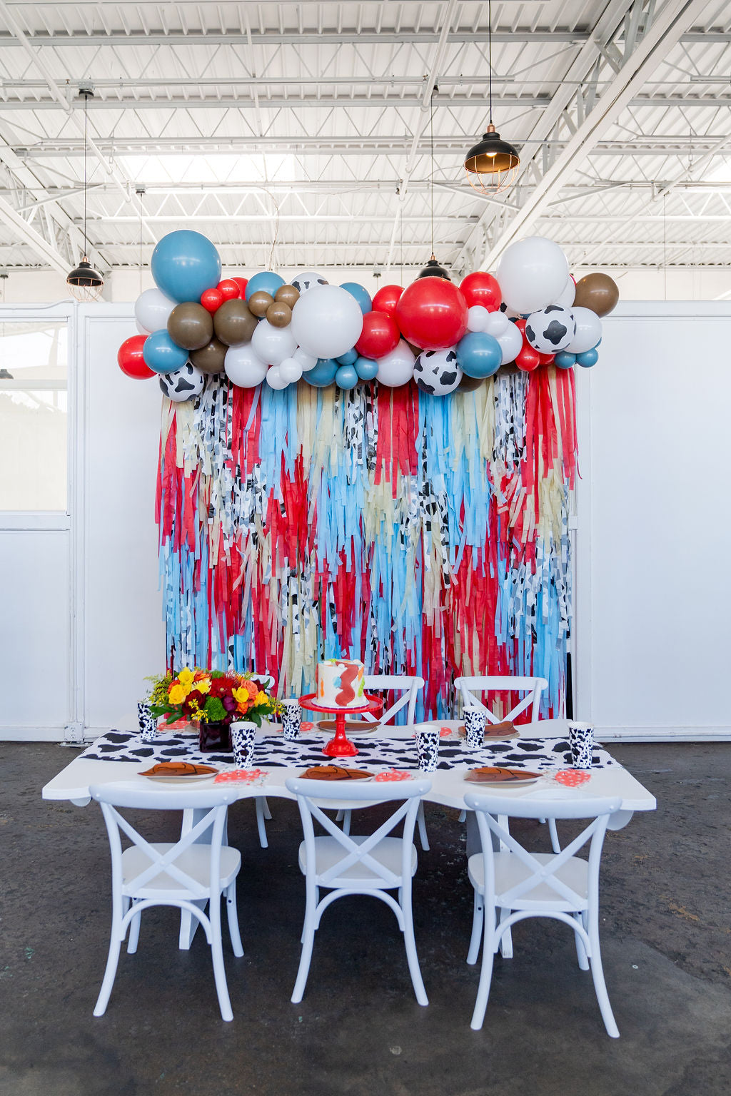 Saddle Up! Fringe Backdrop-Backdrops-Oh My Darling Party Co