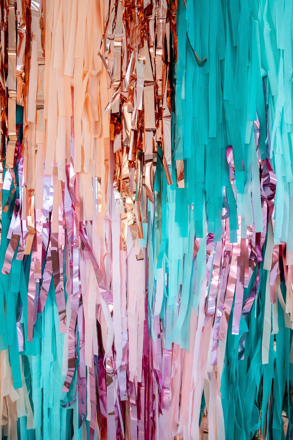Seaside Semi Circle Fringe Backdrop-Backdrops-Oh My Darling Party Co