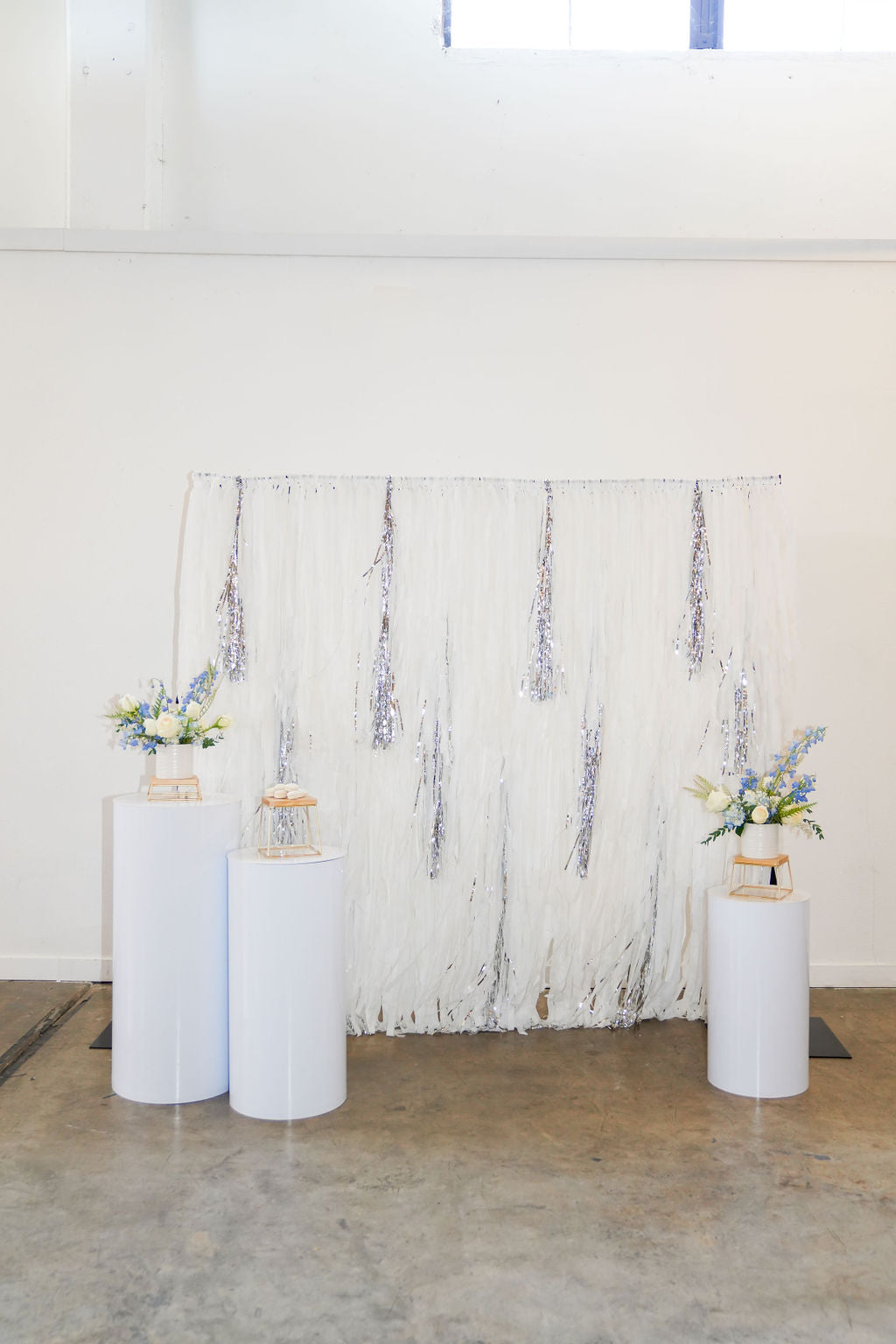 Silver Lining Fringe Backdrop-Backdrops-Oh My Darling Party Co