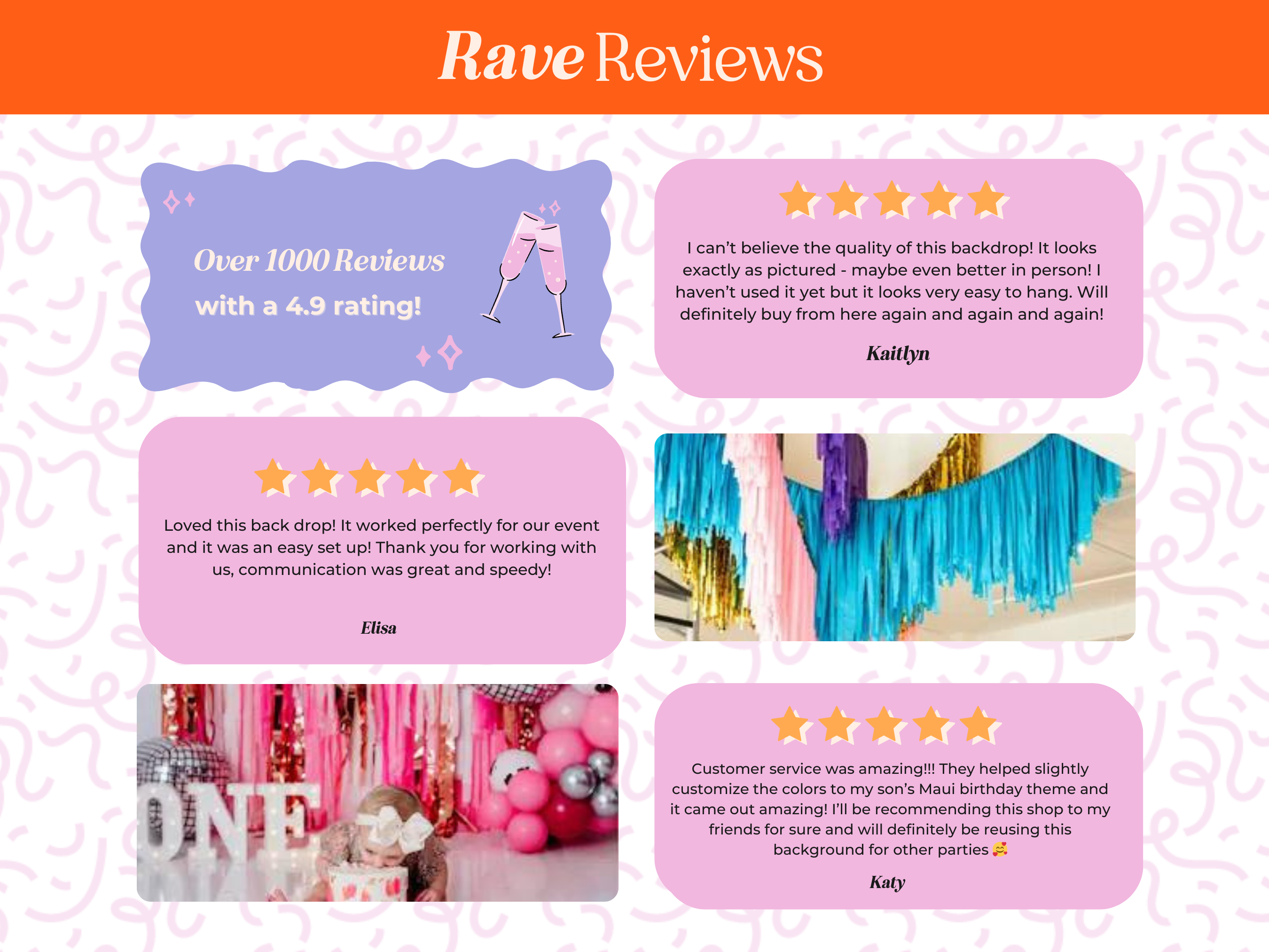 Visual guide showing how to build a complete party decor bundle, including a fringe backdrop, sturdy stand, and coordinating balloon kits for a seamless event setup.
