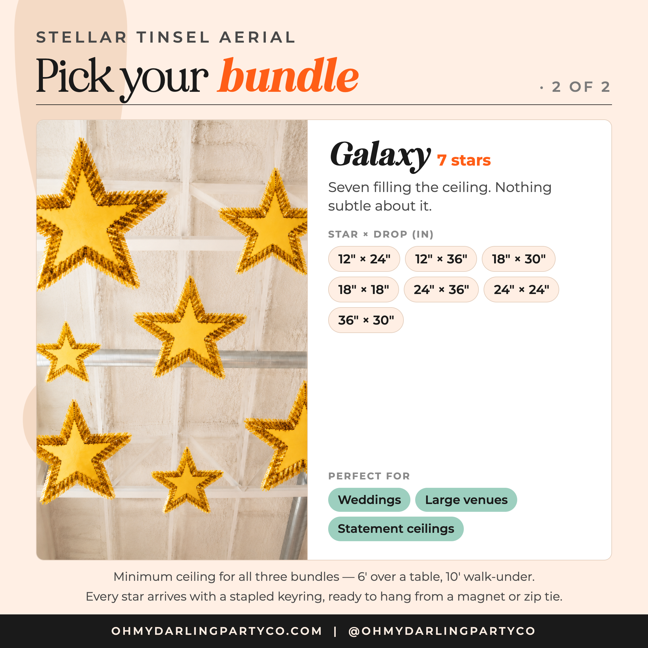 Tinsel star set guide 2