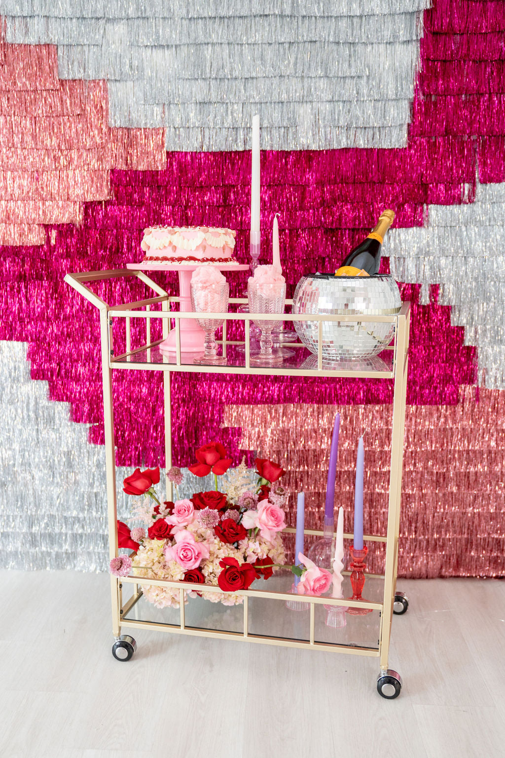 Sugar Plum Fringe Backdrop-Backdrops-Oh My Darling Party Co