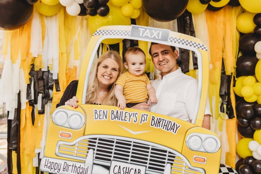 Taxi Time Fringe Backdrop-Oh My Darling Party Co-Fringe Backdrop, Streamer Backdrop, Fringe perfect for events & parties!