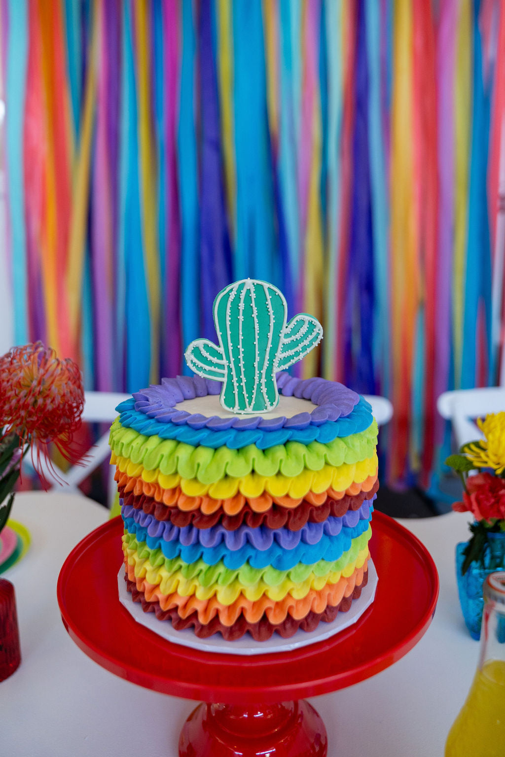 Tequila Sunrise Fringe Backdrop-Backdrops-Oh My Darling Party Co