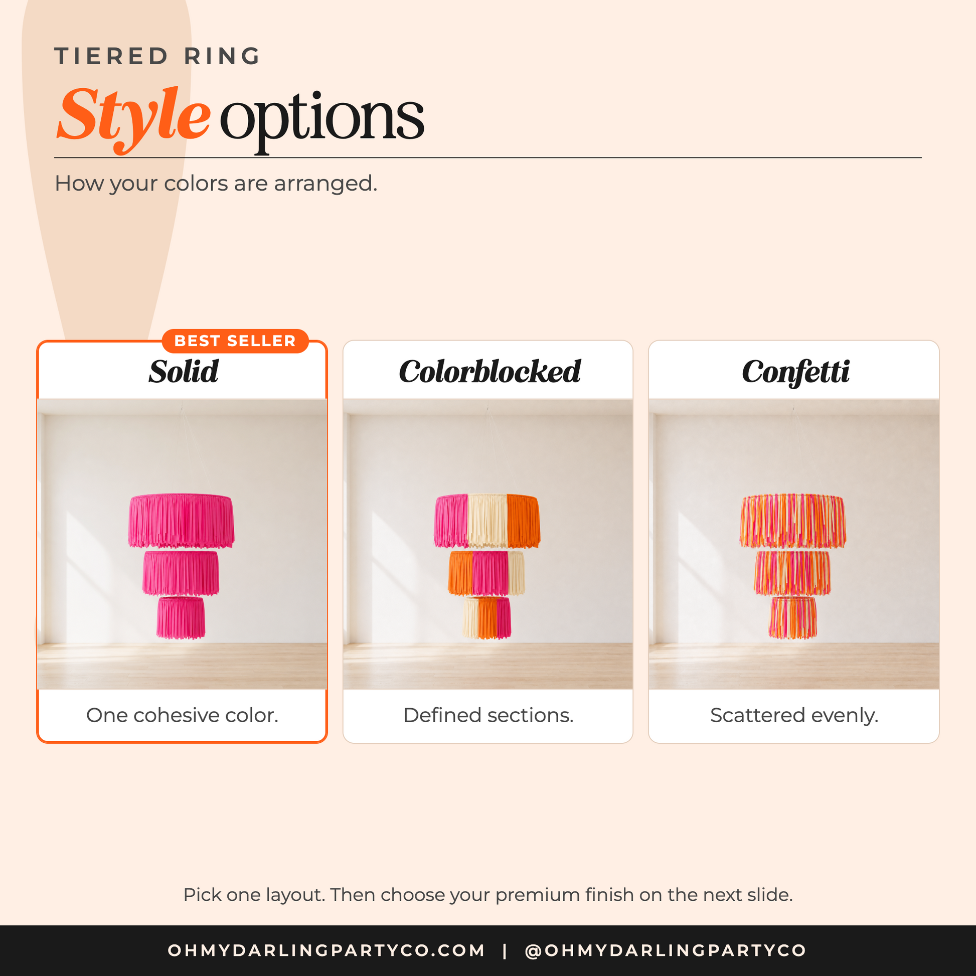 Tiered ring style options