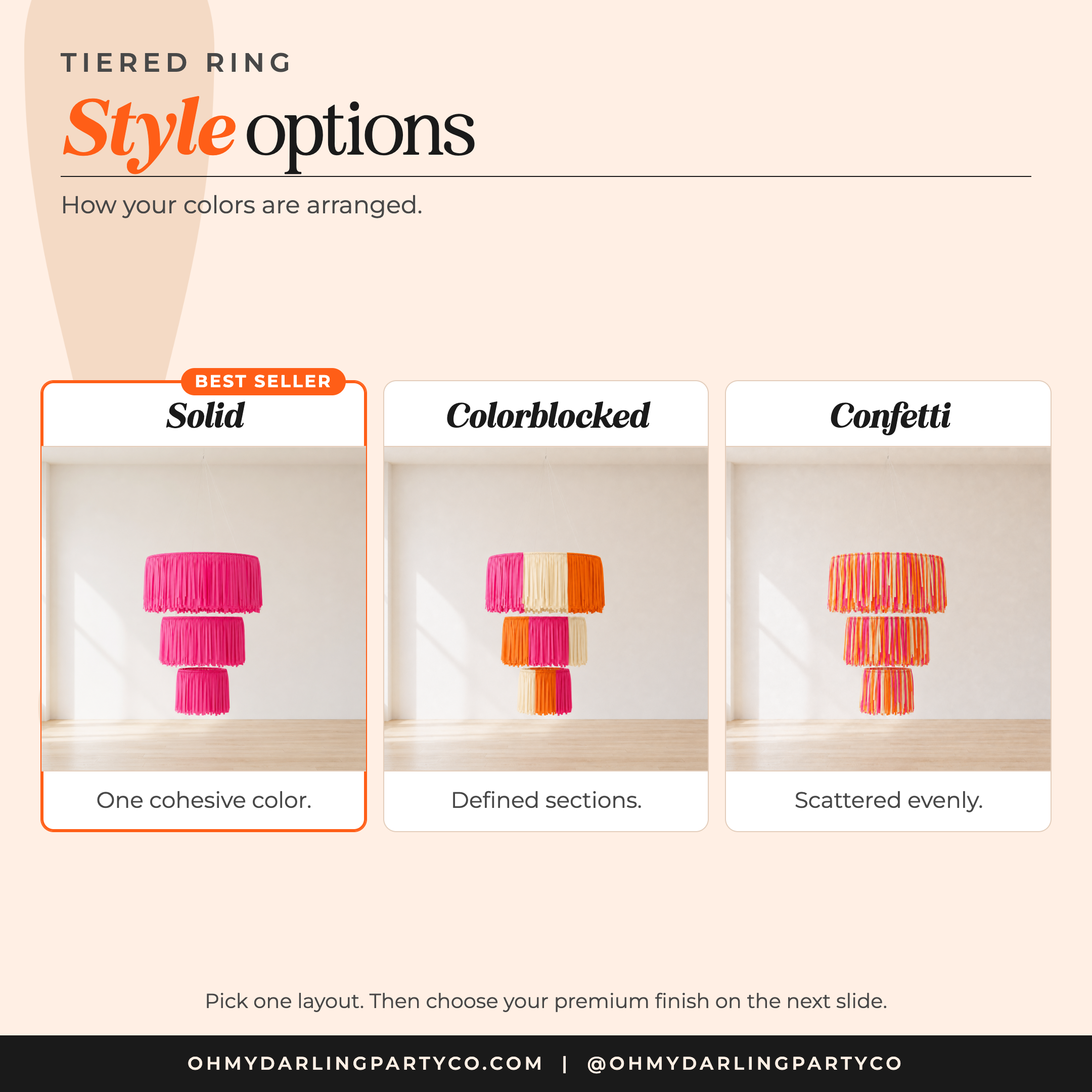 Tiered ring style options