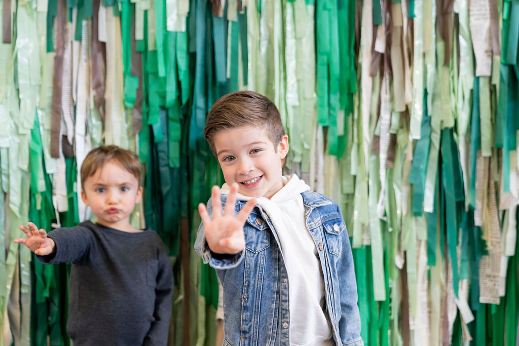 Trash Bash Fringe Backdrop-Backdrops-Oh My Darling Party Co