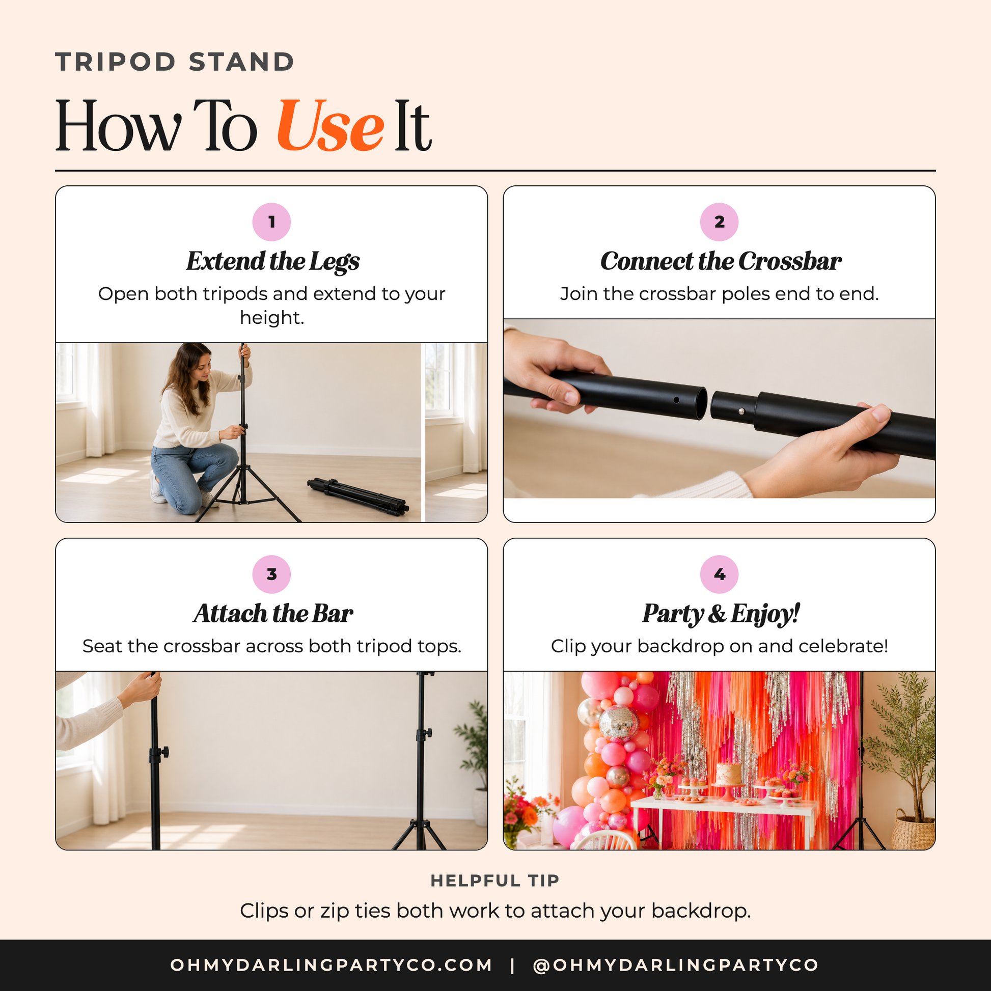 Tripod Stand — how to use