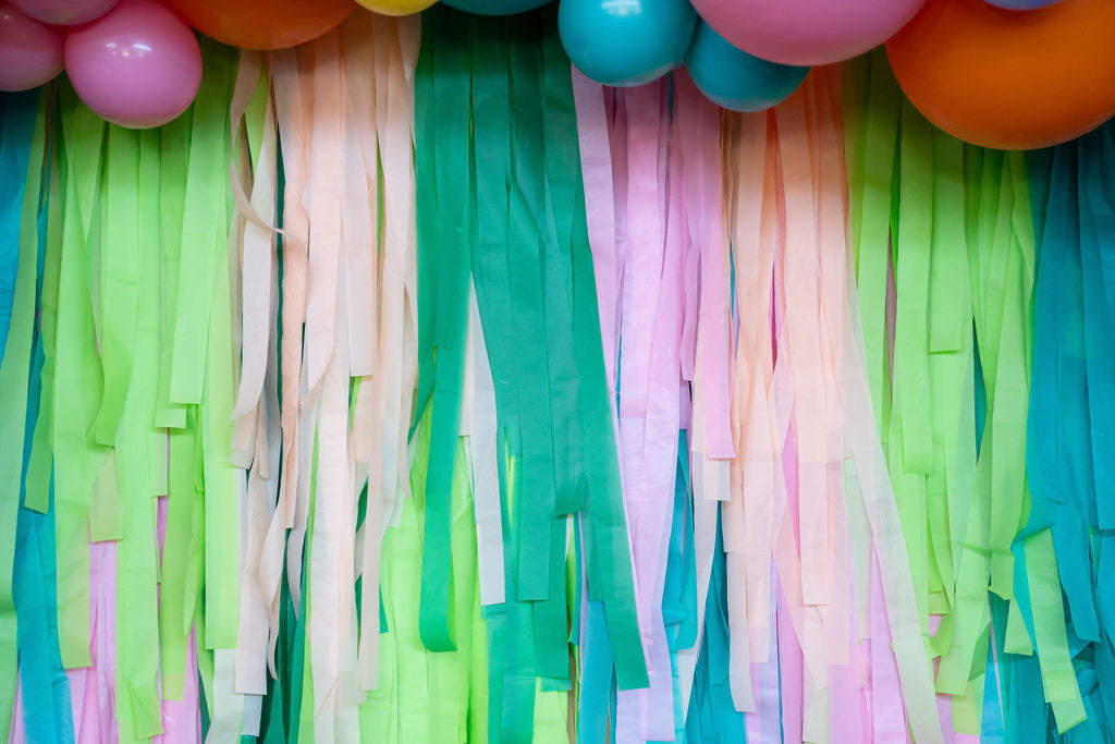 Tropical Twist Fringe Fringe Backdrop-Backdrops-Oh My Darling Party Co