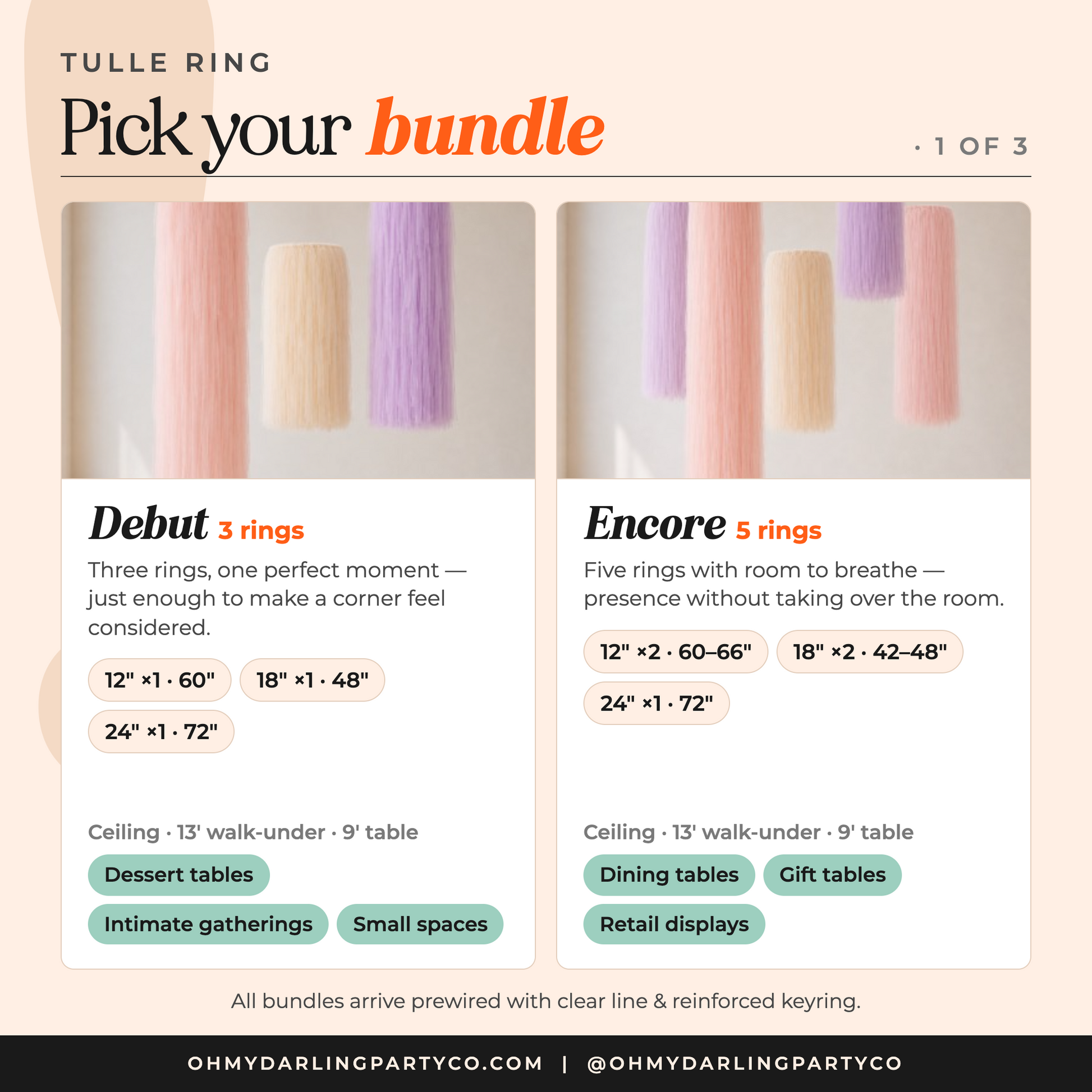 Tulle ring bundle guide 1